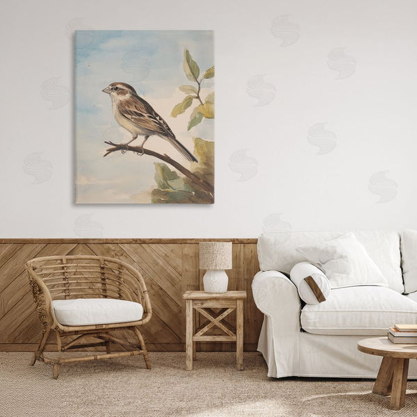 Stupell Industries Petal Prints Design | Brown Bird Perched On Branch Wall Art