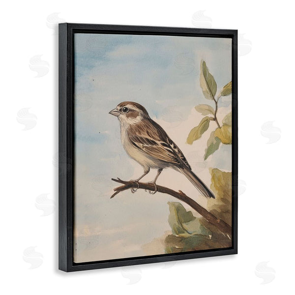 Stupell Industries Petal Prints Design | Brown Bird Perched On Branch Wall Art