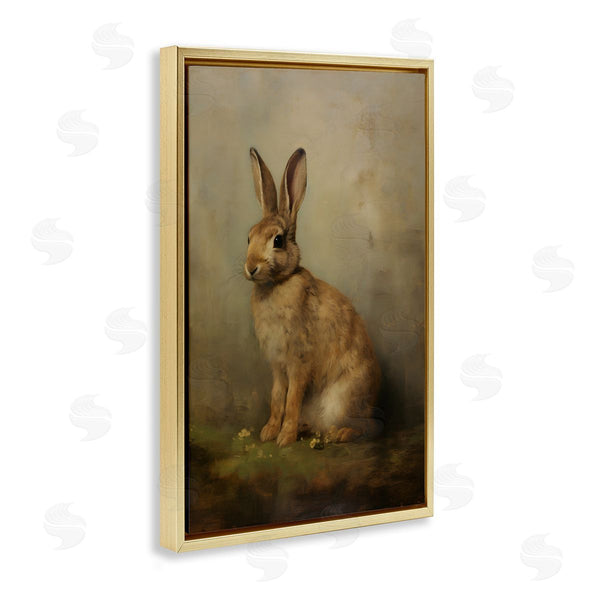 Stupell Industries Petal Prints Design | Brown Bunny Portrait