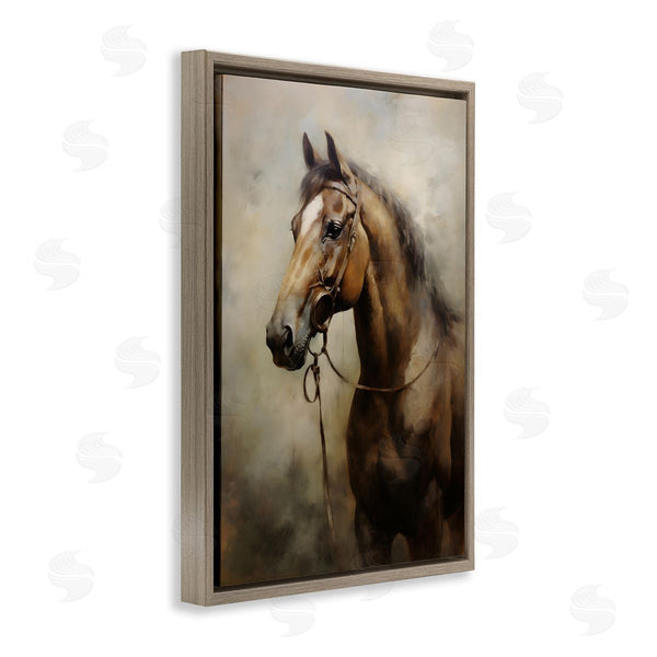 Stupell Industries Petal Prints Design | Brown Horse Portrait