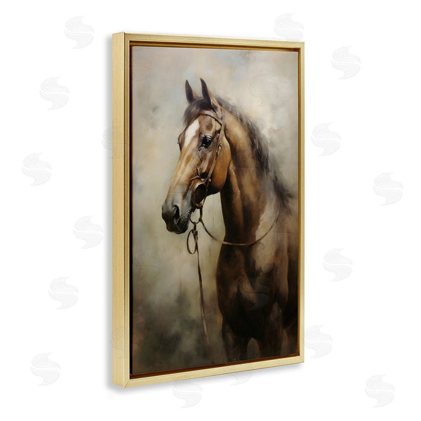 Stupell Industries Petal Prints Design | Brown Horse Portrait
