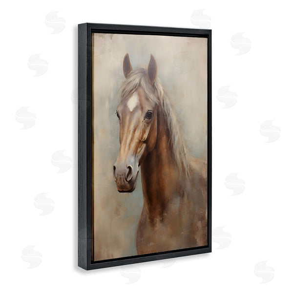 Stupell Industries Petal Prints Design | Brown Horse Visage