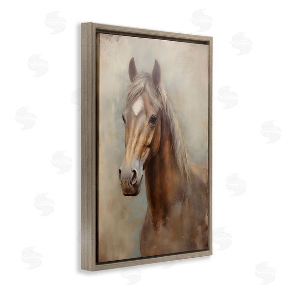 Stupell Industries Petal Prints Design | Brown Horse Visage