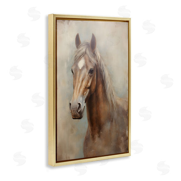 Stupell Industries Petal Prints Design | Brown Horse Visage