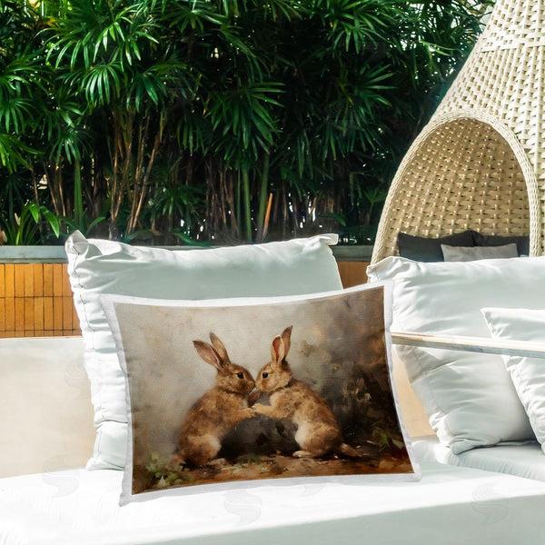 Stupell Industries Petal Prints Design | Bunny Boxing Duo