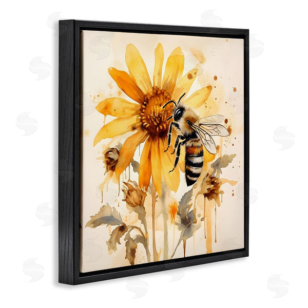 Stupell Industries Petal Prints Design | Busy Bee With Flower