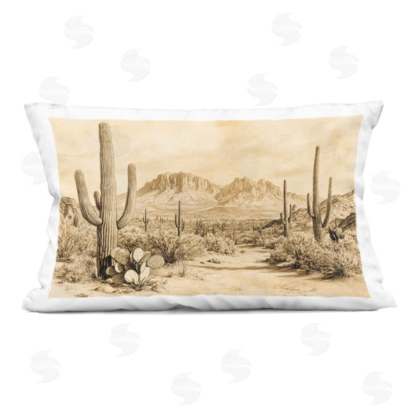 stupell industries Petal Prints Design | Cactus Road Vintage Desert Printed Throw Pillow