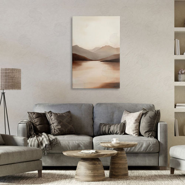 Stupell Industries Petal Prints Design | Calming Mountains Brown Landscape Wall Art