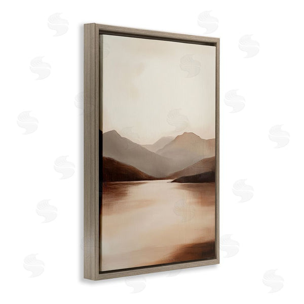 Stupell Industries Petal Prints Design | Calming Mountains Brown Landscape Wall Art