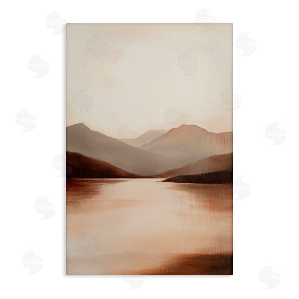 stupell industries Petal Prints Design | Calming Mountains Brown Landscape Wall Art