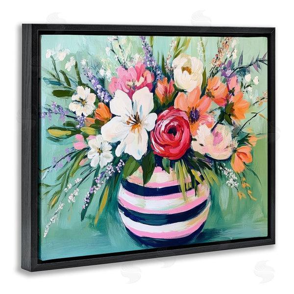 Stupell Industries Petal Prints Design | Chic Vase Abstract Bouquet Wall Art
