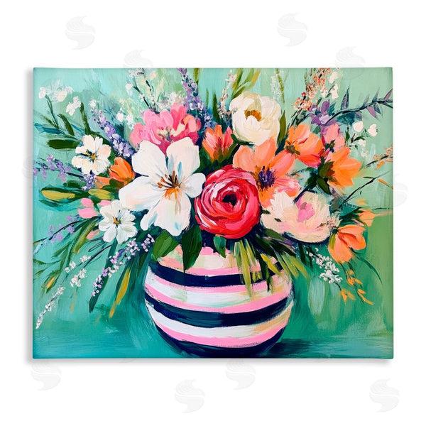 stupell industries Petal Prints Design | Chic Vase Abstract Bouquet Wall Art