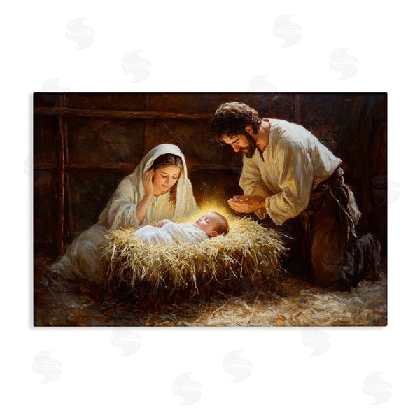 stupell industries Petal Prints Design | Christ Is Born Nativity Wall Art