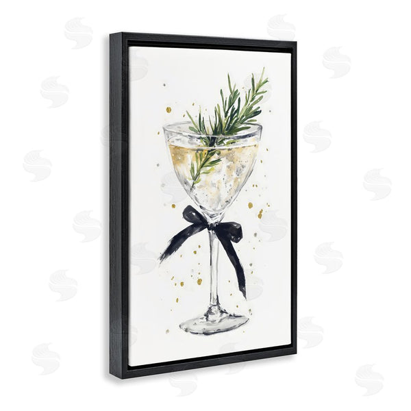 Stupell Industries Petal Prints Design | Christmas Cocktail With Fir Sprig Wall Art