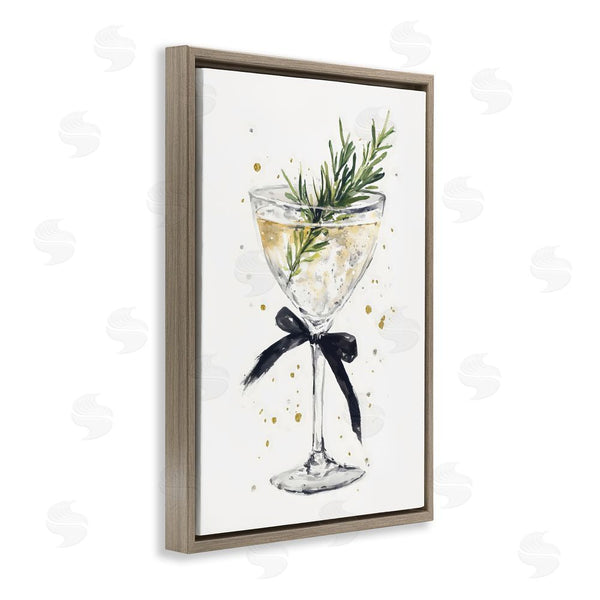 Stupell Industries Petal Prints Design | Christmas Cocktail With Fir Sprig Wall Art