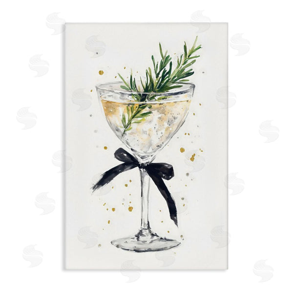 stupell industries Petal Prints Design | Christmas Cocktail with Fir Sprig Wall Art