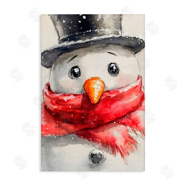stupell industries Petal Prints Design | Close Up Snowman Portrait Wall Art