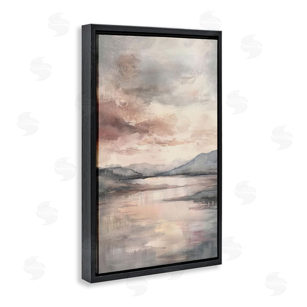 Stupell Industries Petal Prints Design | Cloud Covered Lake Landscape Wall Art