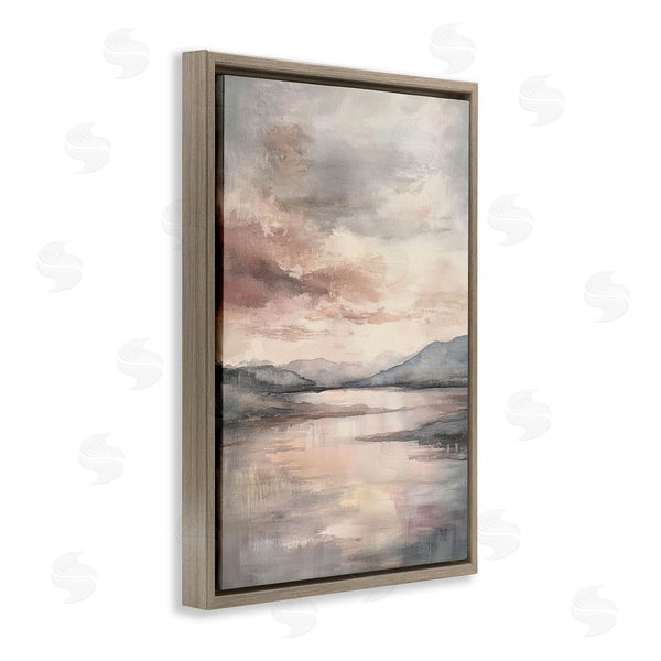 Stupell Industries Petal Prints Design | Cloud Covered Lake Landscape Wall Art