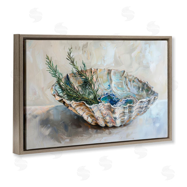 Stupell Industries Petal Prints Design | Coastal Christmas Shell & Fir Wall Art
