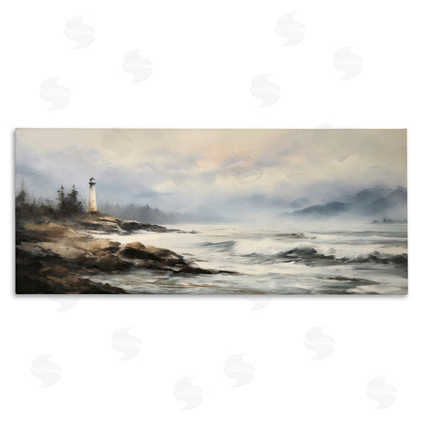 stupell industries Petal Prints Design | Coastal Lighthouse Waves Wall Art