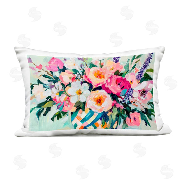 Stupell Industries Petal Prints Design | Colorful Bouquet In Spring Vase Printed Throw Pillow