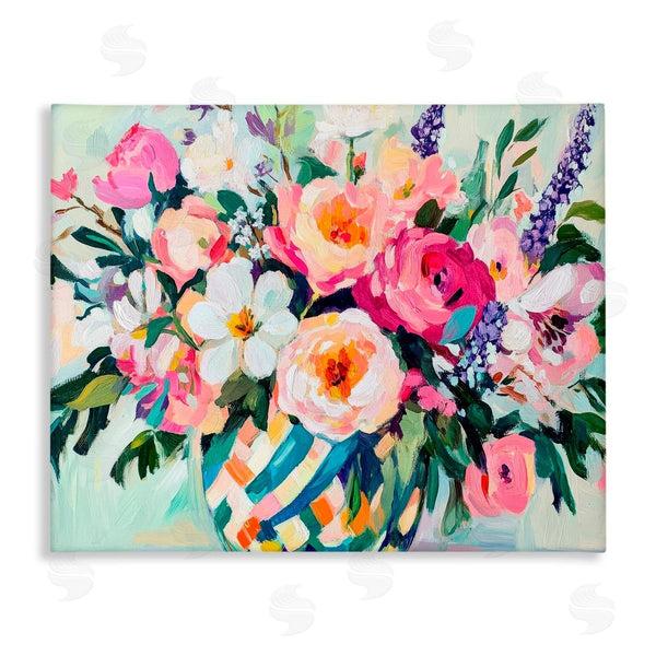 stupell industries Petal Prints Design | Colorful Bouquet in Spring Vase Wall Art