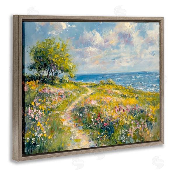 Stupell Industries Petal Prints Design | Colorful Coastal Path