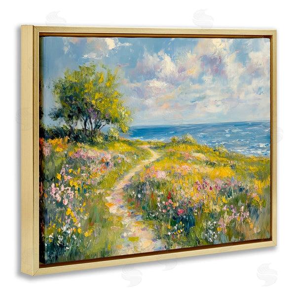 Stupell Industries Petal Prints Design | Colorful Coastal Path