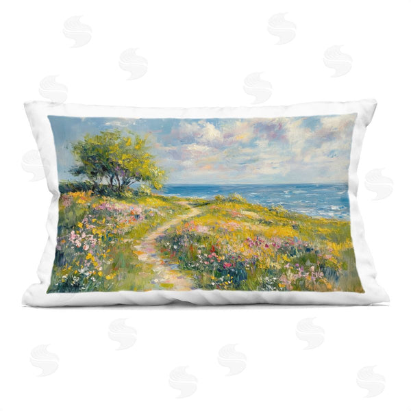 stupell industries Petal Prints Design | Colorful Coastal Path Printed Throw Pillow
