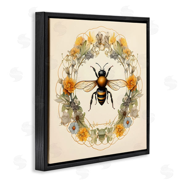 Stupell Industries Petal Prints Design | Cottage Bee Wreath