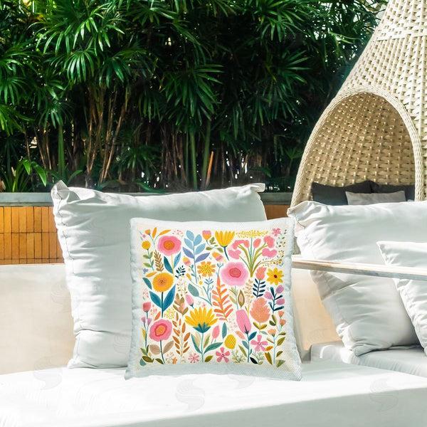 Stupell Industries Petal Prints Design | Cottage Florals Pattern Printed Throw Pillow