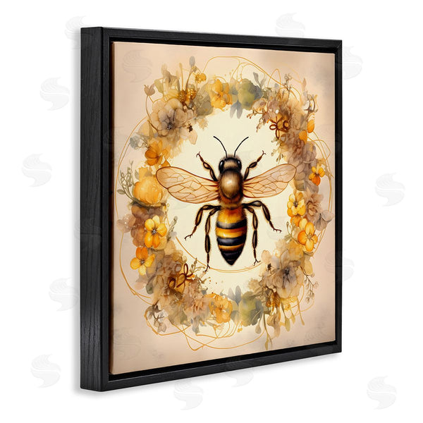 Stupell Industries Petal Prints Design | Country Bee Wreath