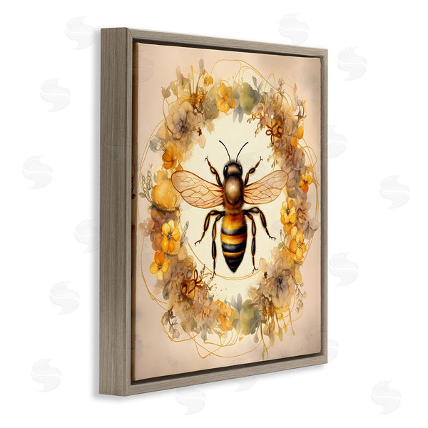 Stupell Industries Petal Prints Design | Country Bee Wreath