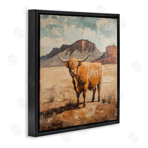 Stupell Industries Petal Prints Design | Cow Of The Desert