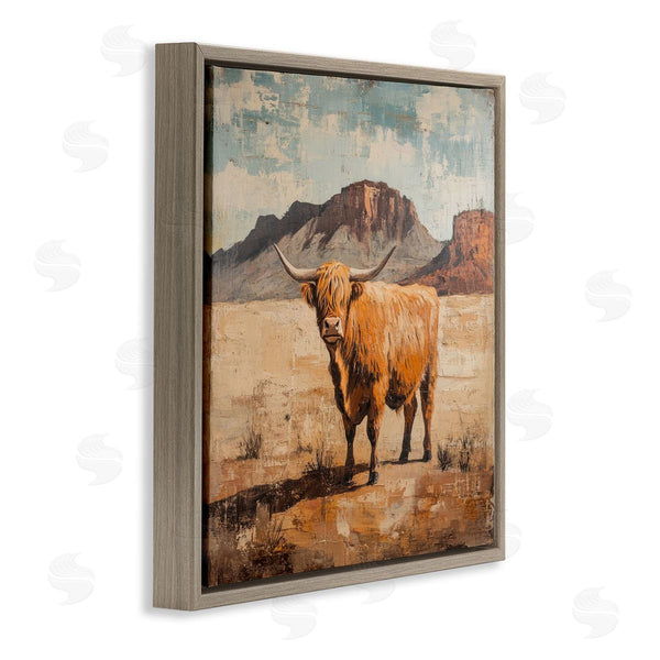 Stupell Industries Petal Prints Design | Cow Of The Desert