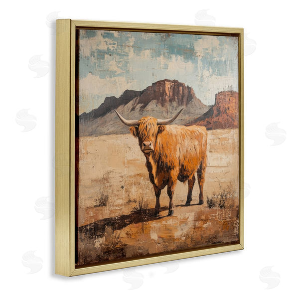 Stupell Industries Petal Prints Design | Cow Of The Desert