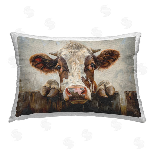 Stupell Industries Petal Prints Design | Cow On Fence
