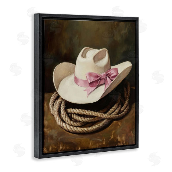 Stupell Industries Petal Prints Design | Cowgirl Hat Bow And Lasso Wall Art