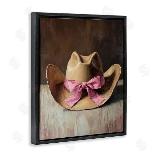 Stupell Industries Petal Prints Design | Cowgirl Hat With Pink Bow Wall Art
