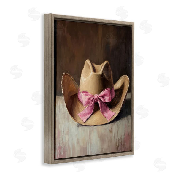 Stupell Industries Petal Prints Design | Cowgirl Hat With Pink Bow Wall Art