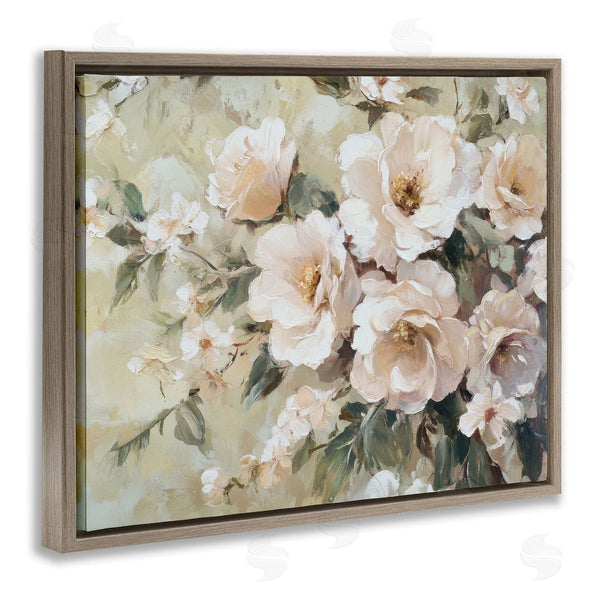 Stupell Industries Petal Prints Design | Cream Dynamic Florals