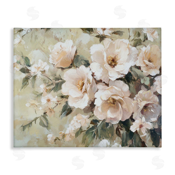 stupell industries Petal Prints Design | Cream Dynamic Florals