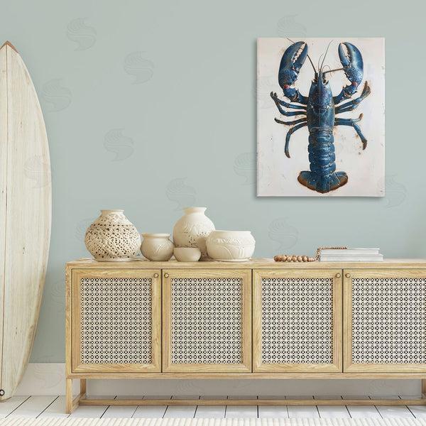 Stupell Industries Petal Prints Design | Cyan Crustacean Lobster Wall Art