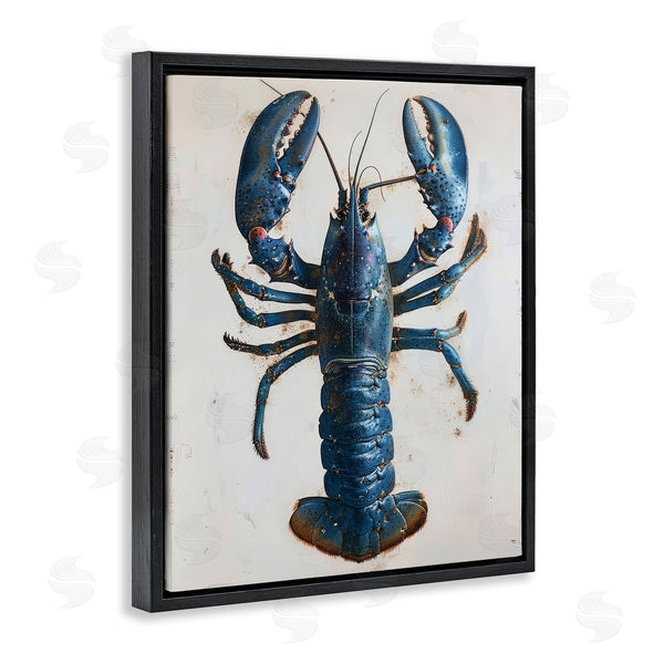 Stupell Industries Petal Prints Design | Cyan Crustacean Lobster Wall Art