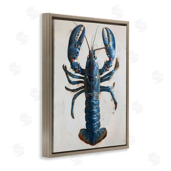 Stupell Industries Petal Prints Design | Cyan Crustacean Lobster Wall Art