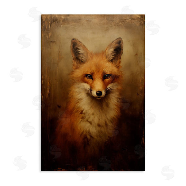 stupell industries Petal Prints Design | Dark Fox Visage Wall Art
