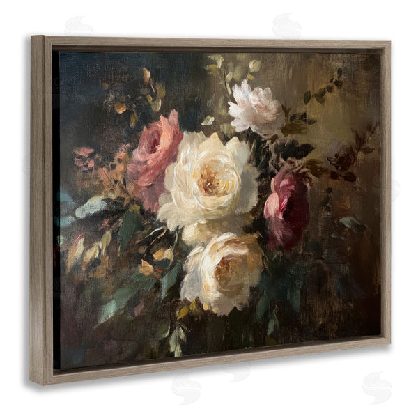 Stupell Industries Petal Prints Design | Dark Still Life Roses