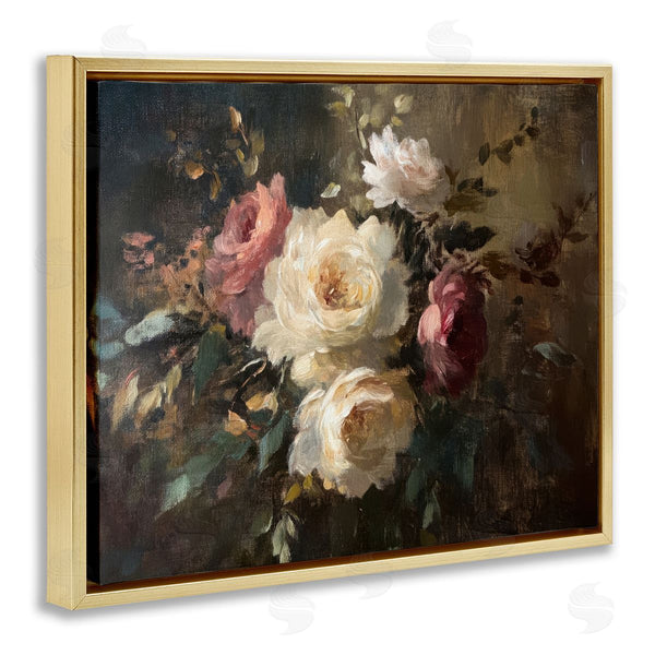 Stupell Industries Petal Prints Design | Dark Still Life Roses