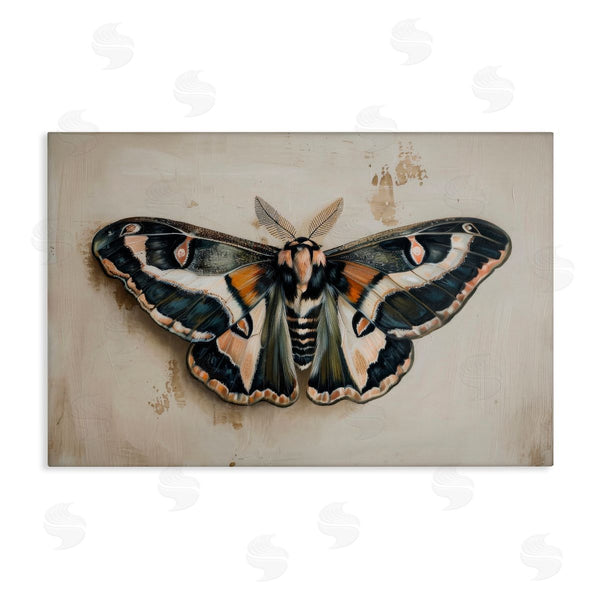 stupell industries Petal Prints Design | Dark Winged Moth Wall Art